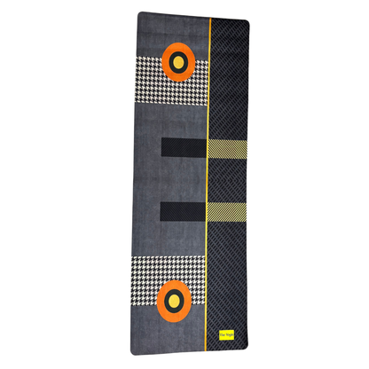 Suede Natural Rubber Yoga Mat And Carry Strap 4mm
