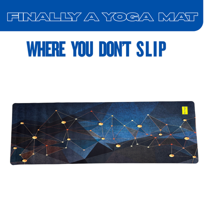 Suede Natural Rubber Yoga Mat And Carry Strap 4mm