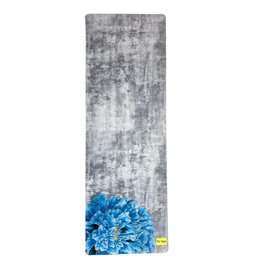 Suede Natural Rubber Yoga Mat And Carry Strap 4mm