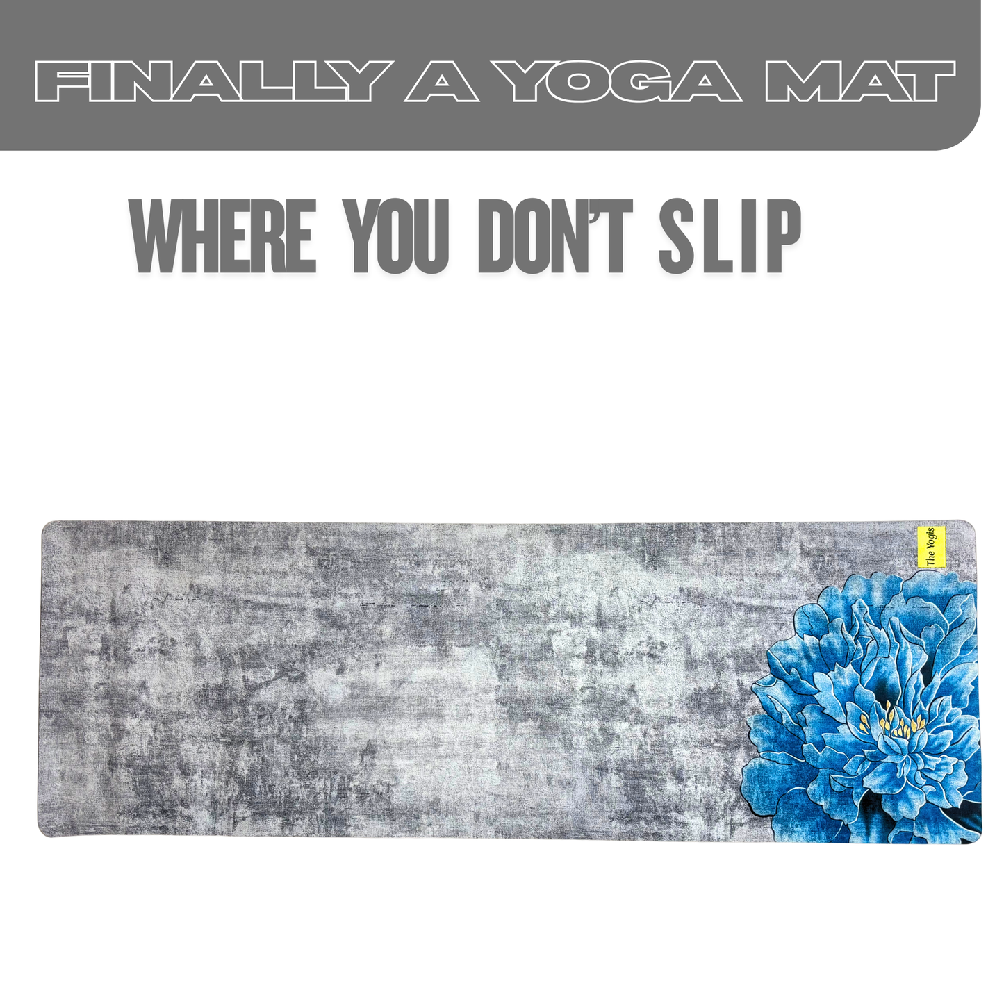 Suede Natural Rubber Yoga Mat And Carry Strap 4mm