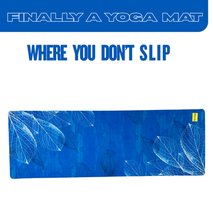 Suede Natural Rubber Yoga Mat And Carry Strap 4mm