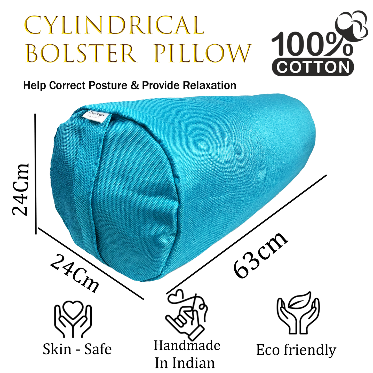 Iyengar Yoga Bolster Long