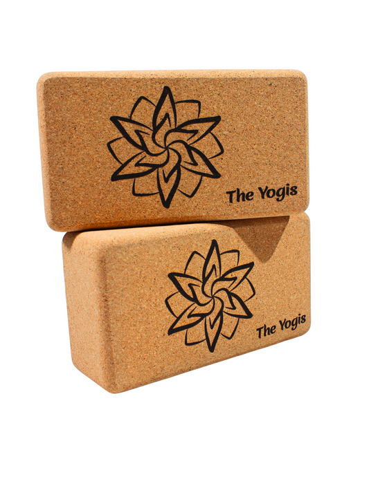 Cork Yoga Brick Pc -2 | Size - 9x5x3inch |