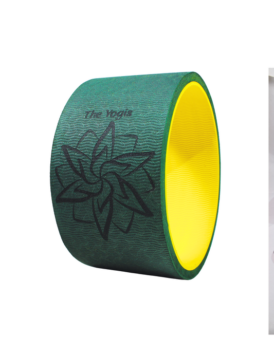 Yogis Yoga Wheel 13x6.5inch | Bottle Green