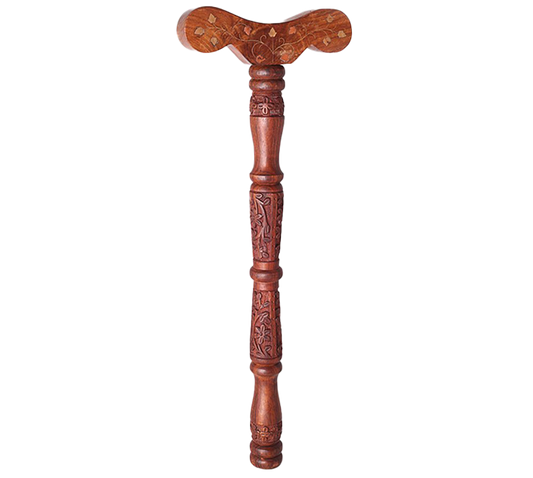 Wooden Yoga  Parnayam  Mala jaap Danda | Made of Sheesham Wood|